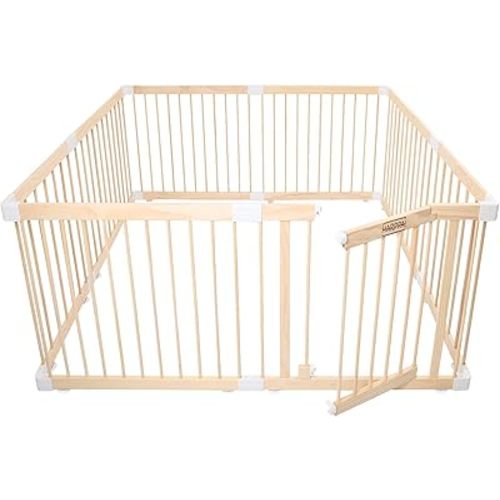 HARPPA Baby Gate Playpen Baby Fence for Babies and Toddlers Baby Play Yards for Play Area (60x71.5x24 inches)