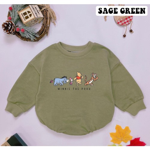 Winnie The Pooh And Friends Baby Romper, Pooh Bear Baby Bodysuit, Winnie Pooh Baby Boy Clothes, Fall Baby Boy Gift, Cute Baby Girl Outfit