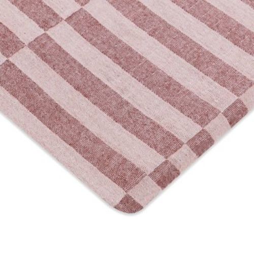 Babyletto Muslin All-Stages Bassinet Sheet, GOTS Certified Organic Cotton - Maroon Stripe