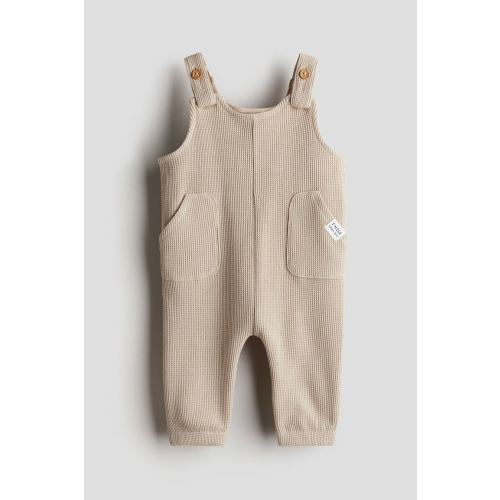 Waffled Cotton Overalls