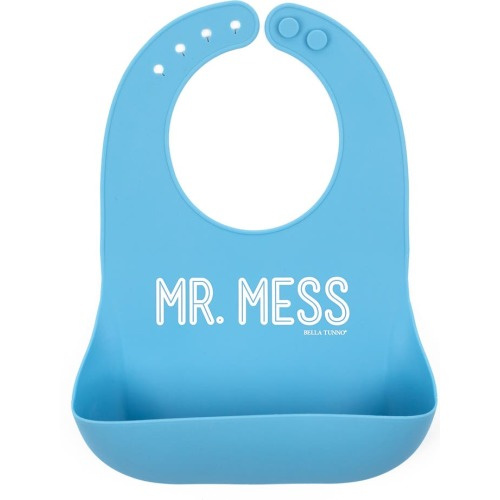 Bella Tunno Mr. Mess Silicone Wonder Bib, Blue