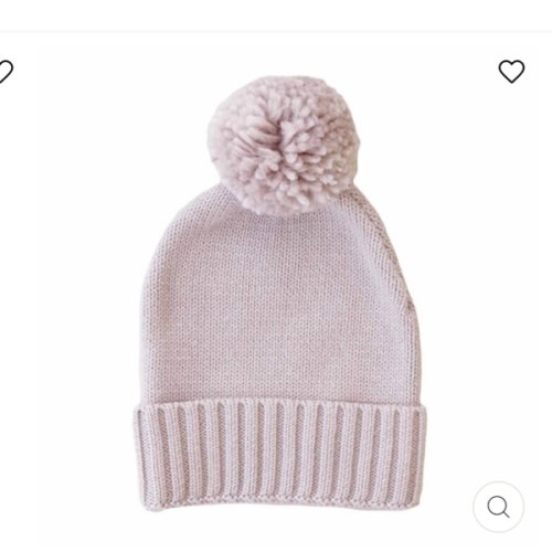 Knit Baby Pom Pom Beanie