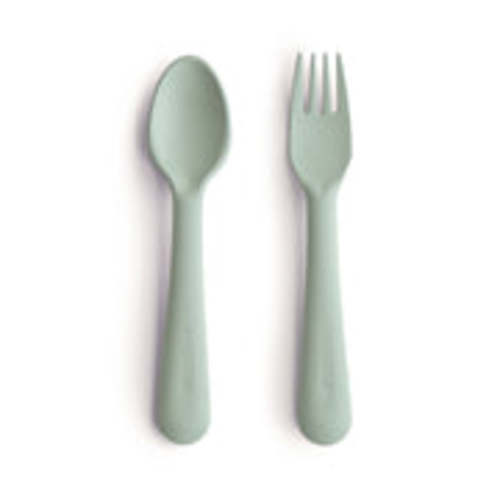 Mushie Baby Dinnerware Fork and Spoon Set