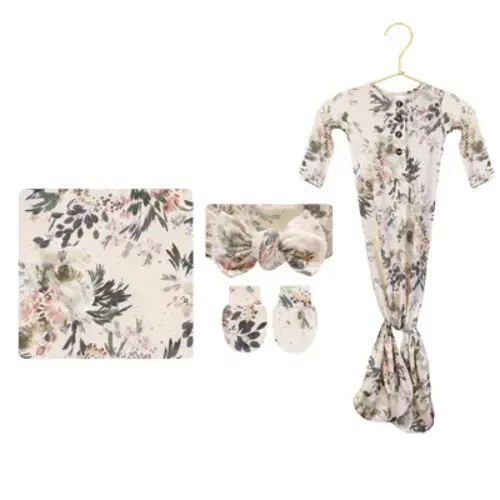 Hazel Newborn Headband Bundle (Gown)