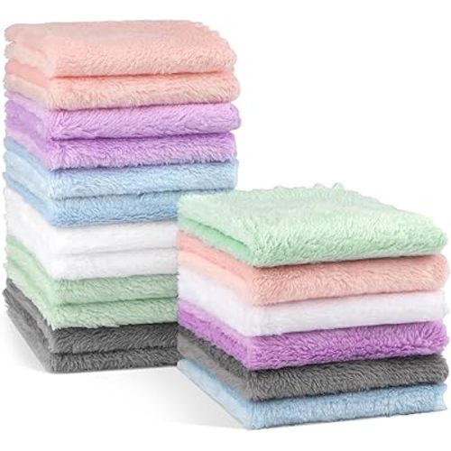 Orighty Baby Washcloths 18-Pack, Premium Microfiber Baby Bath Face Towels, Super Soft and Absorbent Babies Towels for Newborn, Infants and Toddlers, Natural Infant Wipes for Delicate Skin, 9x9 Inch