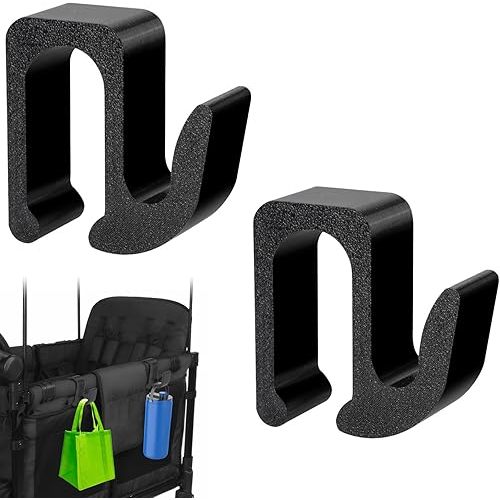 Multipurpose Side Hooks for Wonderfold Wagon,2 Pack Sturdy Hooks Accessories Compatible with Wonderfold Wagon W4,Perfect for Organized and Space-Saving Travel(Upgraded)