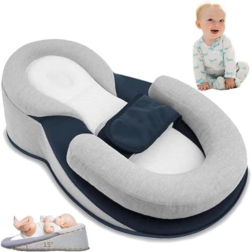 2026 Upgraded Dreamnest Baby Bed,Rest Nest - Baby Bed Acid Reflux with Strap,for Comfortable Play & Feeding Support (Regular with Strap)
