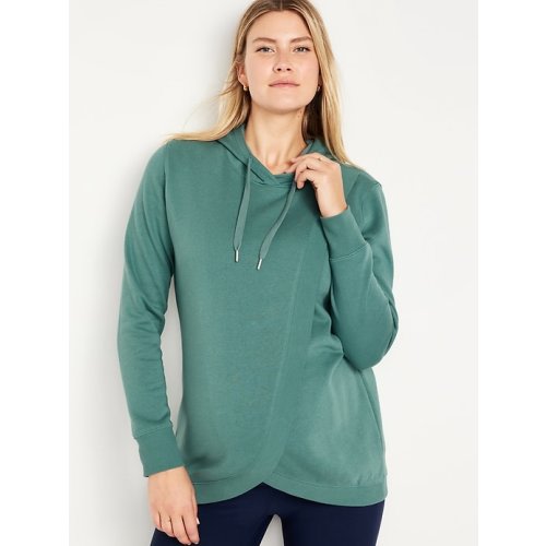 Maternity Cross-Front Nursing Pullover Hoodie