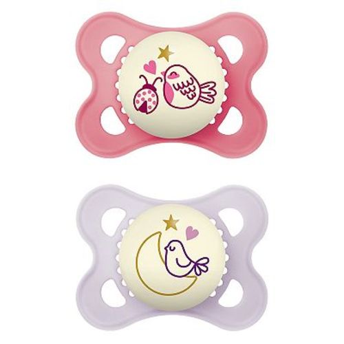 MAM Night Animal Pacifier with Sterilizing Box 2 Pack