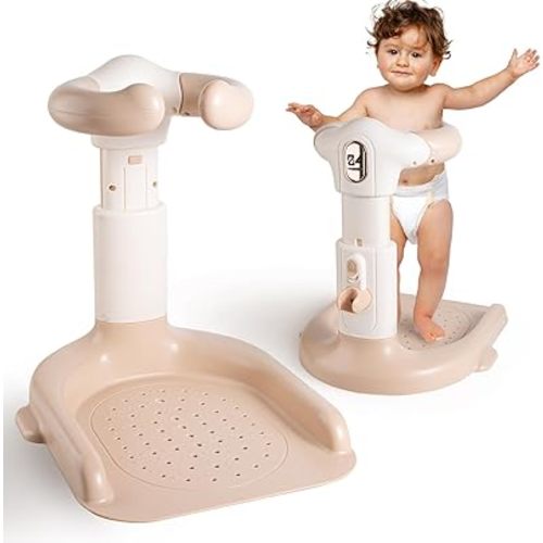 Baby Shower Stand 2025 Upgraded, Ergonomic Baby Standing Bath Support, Freely Adjustable Toddler Shower Stand, Anti-Slip Baby Bath Stand Toddler Bathtub for Shower, Ideal Gifts for Infants