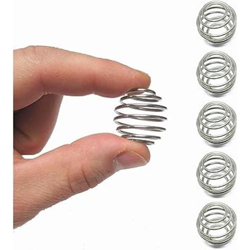 YOFAN 5 Pack Stainless Steel Wire Mixer Mixing Ball For Small Shaker,Drinking Bottle Cup (5)