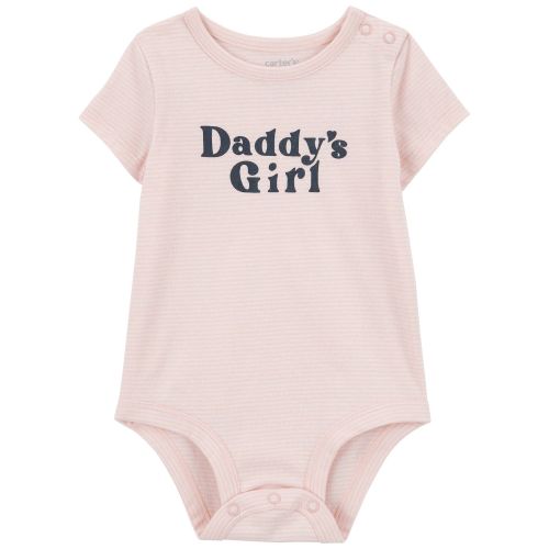 Baby Daddy's Girl Short-Sleeve Bodysuit - Pink - Carter's | Carter's