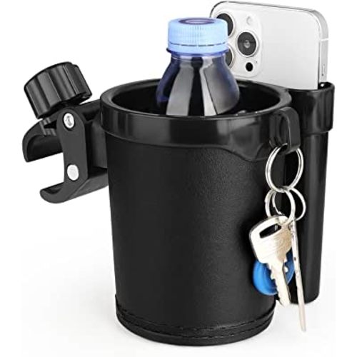 Accmor Stroller Cup Holder with Phone Keys Holder, 3-in-1 Universal Cup Holder, Drinks Bottle Holder for Stroller, Bike, Wheelchair, Walker, Scooter