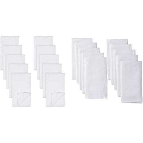 Gerber Unisex Baby Boys Girls Birdseye Flatfold Cloth Diapers Multipack White 10 Pack & Unisex Baby Boys Girls Birdseye Prefold Cloth Diapers Multipack White 3-Ply 10 Pack