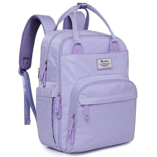 Ruvalino Large Diaper Bag Backpack, Multifunction Travel Maternity Baby Changing Bags, Pink