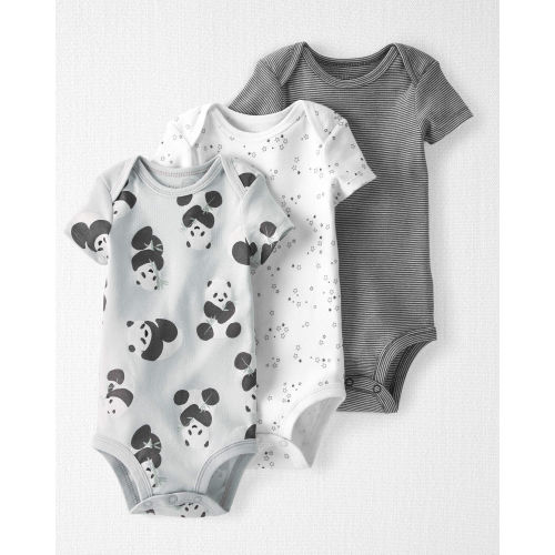 Baby 3-Pack Organic Cotton Rib Bodysuits - Little Planet | Carter's