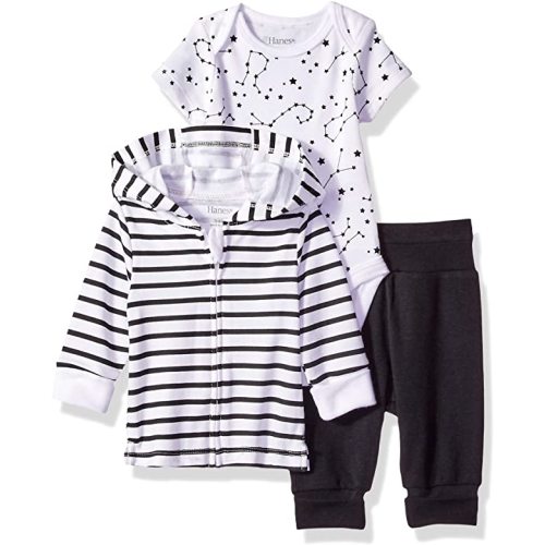 Ultimate Baby Flexy Jogger with Bodysuit and Zippin Knit Hoodie Set