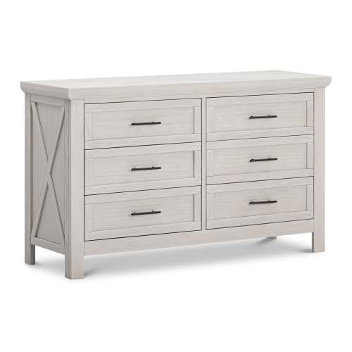Monogram by Namesake Emory Farmhouse 6-Drawer Dresser (Color: White Driftwood)