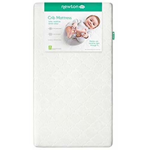 Newton Baby Crib Mattress and Toddler Bed | 100% Breathable Proven to Reduce Suffocation Risk, 100% Washable, Hypoallergenic, Non-Toxic, Better Than Organic - White