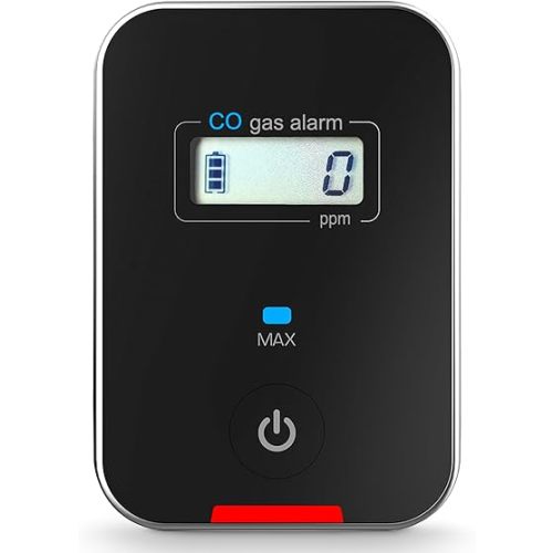 Car, Vehicle, Aircraft Carbon Monoxide CO Detector | Fast Low-Level 9ppm Alarm | Vehicles, Police, Pilots, Travel, Bus, Trucks | Metal Body, Small 2oz |
