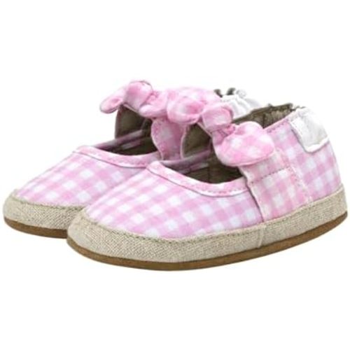 Robeez Baby Girls and Unisex Soft Soles Slip-Resistant Crib Shoes Slippers for Infant and Toddler, 0-24 Months