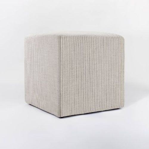 Lynwood Square Upholstered Cube Ottoman - Threshold™ Designed With Studio Mcgee
