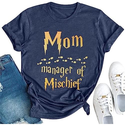Women Funny Mom T Shirt Manager Shirt Mom Life Tee Fantastic Mama Shirt Magic Mom Shirt Mothers Day Tee Tops