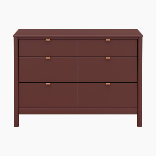 babyletto Bondi 6-Drawer Assembled Dresser - Crimson