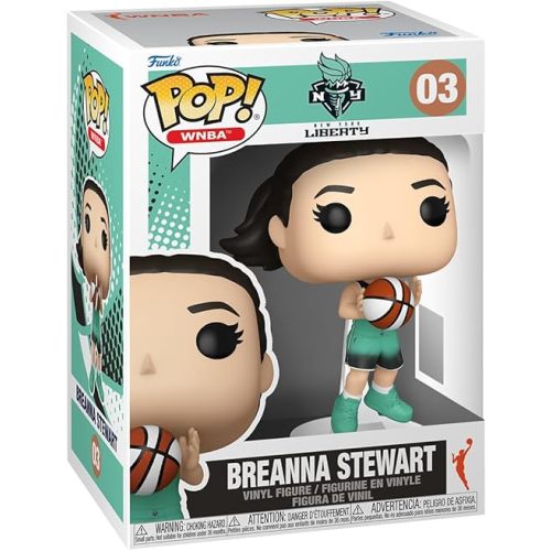 Funko Pop! WNBA: New York Liberty - Breanna Stewart - WNBA Players - Collectable Vinyl Figure - Gift Idea - Official Merchandise - Toys for Kids & Adults - Sports Fans - Model Figure for Collectors