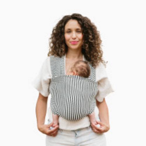 Solly Baby Wrap Carrier - Black & Natural Stripe