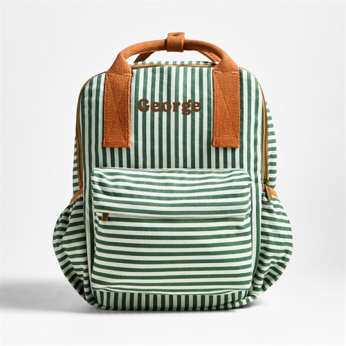 Personalized Pathfinder Large Forest Stripe Kids Cotton Backpack