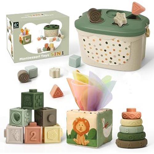 Baby Toys for 6 to 12 Months, Montessori Toys for 6-8-9-12 Month Old