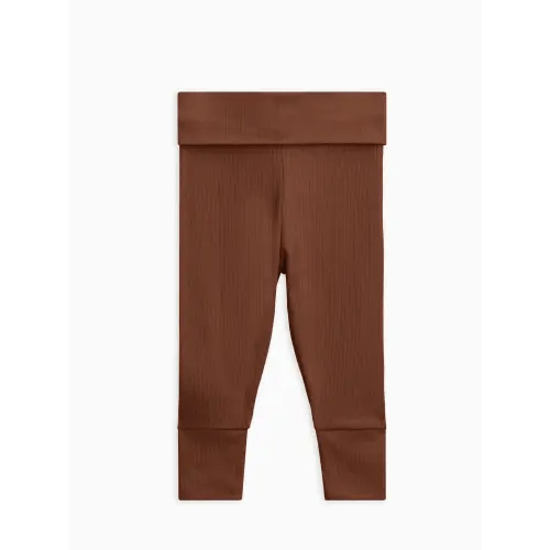 Ribbed Fold Over Waist Jogger