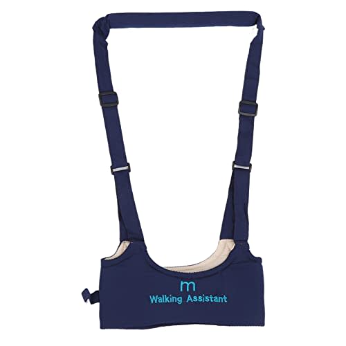 Baby Walking Harness, Adjustable Toddler Infant Handheld Kids Walker Helper, Breathable Walker Harness Assistant Belt with Safety Buckles for Toddlers Bust Size 15.7 to 23.6 Inches (Navy Blue)