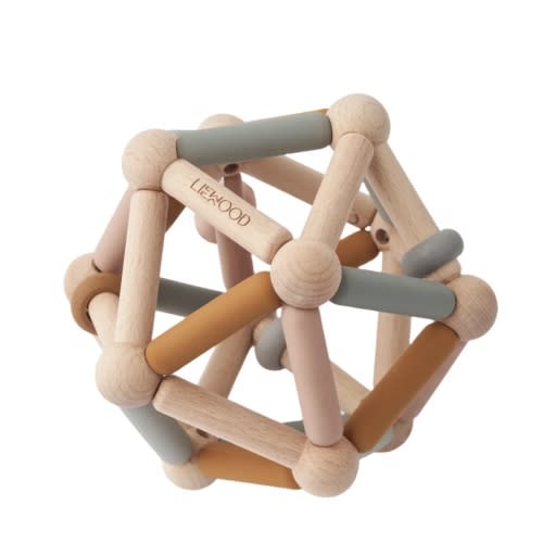 Liewood Annemette Baby Sensory Ball - Mustard multi mix | Scandiborn