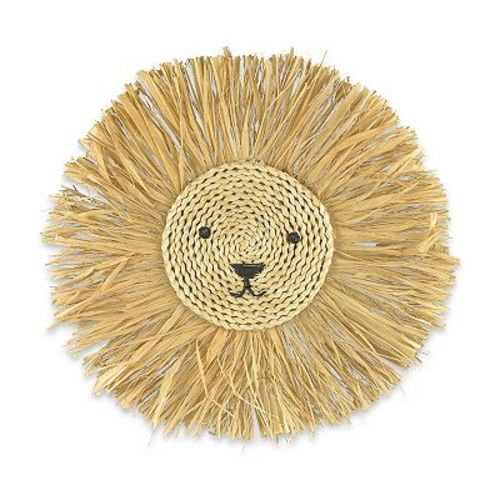The Big One® Raffia Lion Head Wall Decor