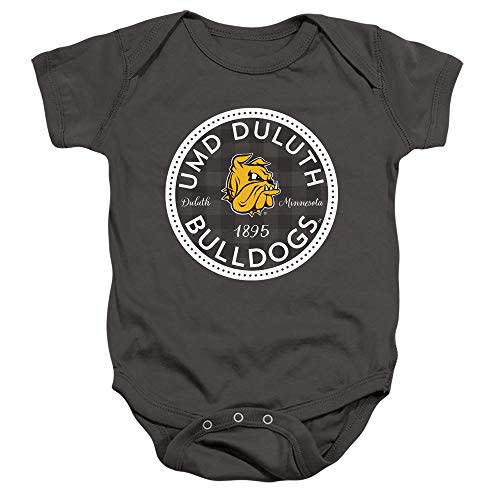 University of Minnesota Duluth Official Plaid Badge Unisex Infant Snap Suit for Baby