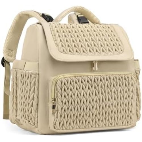 Diaper Bag Backpack, Baby Bag with Changing Pad, Travel Waterproof Diaper Bag Tote, Newborn Essentials Must Haves, Luxury baby shower gifts for boys & Girls, Brown Taupe