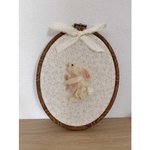 Hand Felted Bunny - Nursery Decor, Baby Room, Toddler Room, Kids Room, Baby Shower Gift, Wall Decor