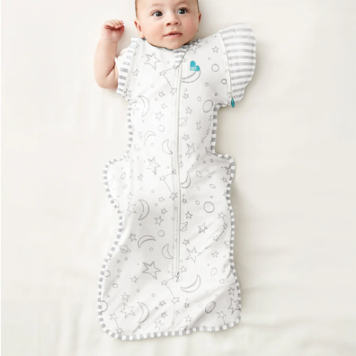 Swaddle Up™ Transition Bag 1.0 TOG (68-75°F) Cream Stars & Moon Viscose from Bamboo