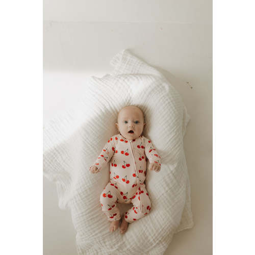Bamboo Zip Pajamas | Cherry Orchard