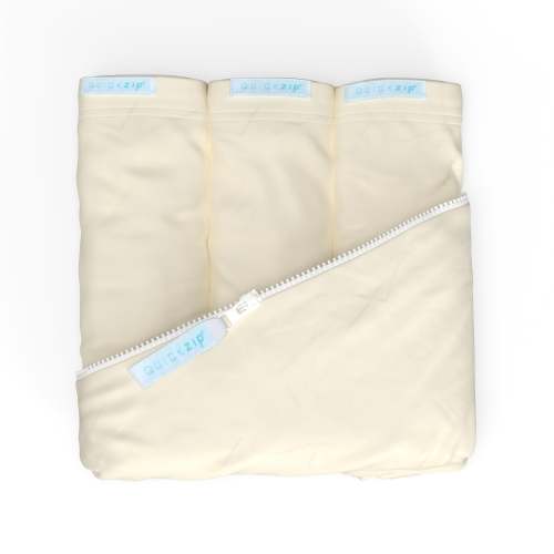 Crib Zip Sheet Starter Pack - Crib 3-Pack / Ivory