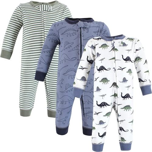 Hudson Baby Baby Girls' Cotton Sleep and Play