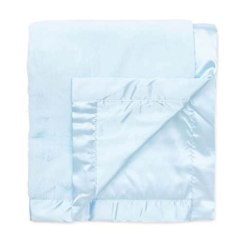 Blue Plush Receiving Blanket