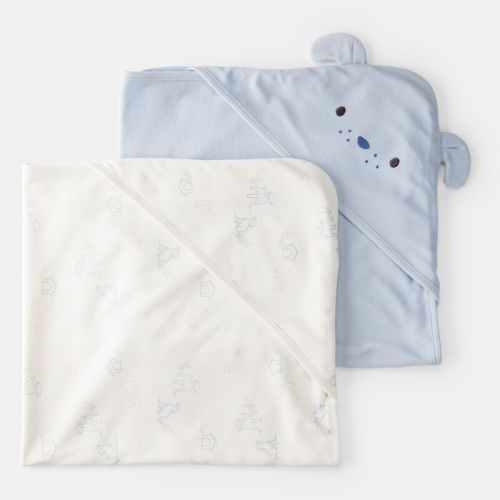 Baby Boy 2-Pack Hooded Towels | Carter’s Oshkosh Canada