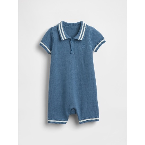 Baby Polo Sweater Shorty One-Piece