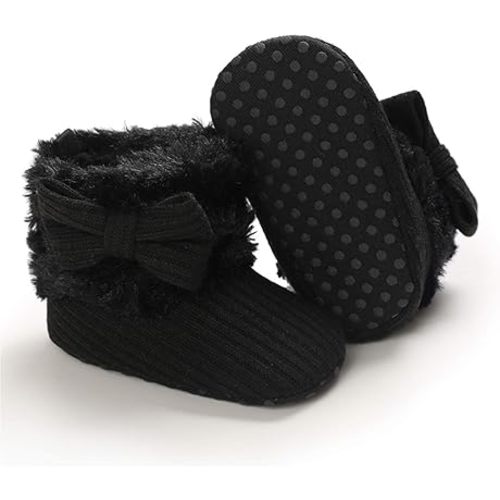 COSANKIM Newborn Baby Girls Boys Boots Soft Anti-Slip Sole Warm Winter Snow Booties Toddler Infant Prewalker Shoes