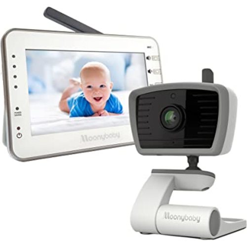 Baby Monitor with Camera and Audio, Long Range No WiFi, Baby Room Temperature Monitoring, Auto Night Vision, 5 Built-in lullabies, 2-Way Audio
