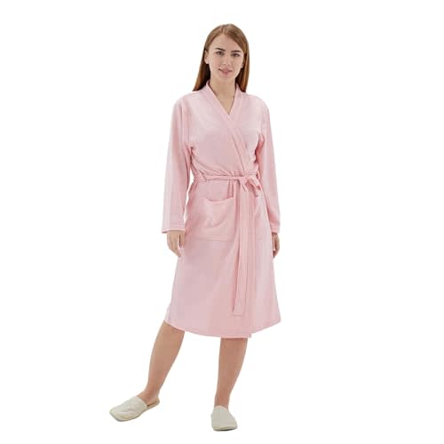 Women Bathrobe Summer cotton Kimono Long Knit Lightweight Soft Knit Sleepwear V-neck Casual Ladies Loungewea robes for women