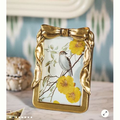 Beau Bow Gold Picture Frame | Anthropologie 4x6